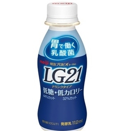 明治LG21乳酸菌を使用した低糖・低カロリーのドリンクタイプヨーグルト