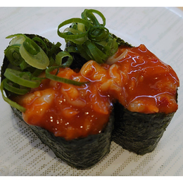 ゴマ油香る軍艦巻き肉寿司すぐ出るメニューに タラチャンジャ 業務用食材卸売サイトのispフーズ