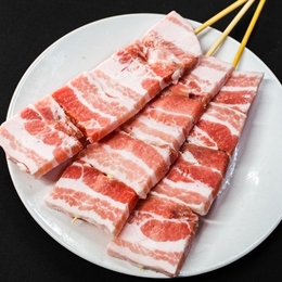 (ジャンボ　豚バラ串　約100g(/幅:約5cm　厚さ:約1cm)本　100本