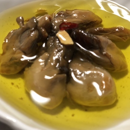 三重県産の海産物　燻製オリーブオイル漬けセット(牡蠣(塩・たまり醤油)・真珠貝柱・あおさ海苔・小女子