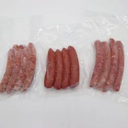 【有償サンプル】ジビエ加工品　ソーセージセット(猪肉、鹿肉、馬肉)